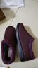 老美华冬季新款女棉鞋加棉保暖舒适防滑休闲中老年妈妈鞋 紫红 38 实拍图