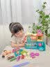企驭儿童过家家玩具女孩子彩泥冰淇淋机手工DIY橡皮泥模具生日礼物 84件【桌布+围裙+收纳袋】36彩泥 实拍图