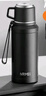 恩尔美保温杯大容量男女2024新款高颜值316水壶茶水分离水杯子官方正品 【儒雅黑】1000ml可泡茶+保冷热 实拍图