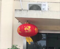 祥福缘灯笼新年装饰品大红灯笼灯植绒布婚庆节庆大门led灯春节年货节 1对装+欢度佳节150#+ 80cm 实拍图