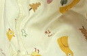 童泰婴儿连体衣四季纯棉宝宝衣服爬服居家内衣无骨对开长袖哈衣 黄色 73cm 实拍图