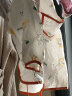 南极人宝宝吃饭罩衣儿童婴儿围兜饭兜男女孩画画衣围裙小孩防水反穿衣 橙色动物园 110（建议2-4岁） 实拍图