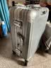 EAZZ【一体铝框】行李箱铝框拉杆箱万向轮旅行箱男女学生密码箱皮箱子 【升级一体化铝框】银色 24英寸 35%选择中短途3-10天 实拍图