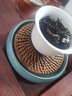 沉弗壶承干泡台养壶茶承壶托紫砂复古干泡盘储水日式粗陶汝窑茶具配件 天青带藤编垫 实拍图
