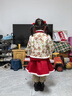 贝婴初（BEIYINGCHU）汉服女童新年衣服儿童中国风蛇年唐装过年宝宝拜年服 上袄+裙子+裤袜+头饰 120 （建议身高105-115） 实拍图