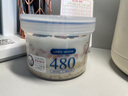 阿司倍鹭（ASVEL）日本隔夜燕麦罐可微波早餐杯便携带盖甜品杯食品保鲜储物罐密封罐 蓝色矮款480ml 实拍图