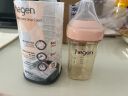 HEGEN海格恩奶瓶新生婴儿多功能奶瓶PPSU0-6个月仿母乳奶瓶原装进口 自带2阶段奶嘴 240ml 3-6月 粉色 实拍图