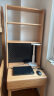 源氏木语实木书桌书架一体小户型卧室床边桌学习桌电脑桌0.64m+洞洞板上架 晒单实拍图