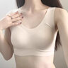 杰曼丽固定杯无痕内衣女夏季薄款无钢圈一体式美背心式大码睡眠文胸罩 （肤色）固定杯机洗不跑杯 2XL码(146-165斤) 实拍图