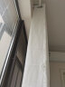 金蝉 窗帘免打孔窗纱现代简约北欧卧室客厅阳台伸缩杆窗纱简易帘 丝缕-白色【含伸缩杆】 适用宽2.1-2.6米窗帘1.8*2.0两片 实拍图