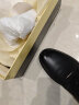 VOLO犀牛男鞋夏季软底商务休闲皮鞋男士免系带舒适百搭板鞋 黑色 39  晒单实拍图