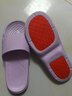 利达妮（TZLDN）老年人防滑拖鞋女士夏季居家用浴室室内洗澡家居孕妇用软底凉拖女 紫色 40-41 (适合39-40码) 实拍图