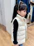 Skechers斯凯奇儿童羽绒服秋冬季男女童外套羽绒马甲L424K080/L425K029 棉花糖白/0074 120 cm 实拍图