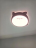 雷士（NVC）LED吸顶灯儿童房卧室创意可爱萌宠全光谱护眼灯具卡通龙猫粉色 晒单实拍图