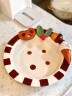摩登主妇手绘甜品盘子陶瓷餐盘礼盒装可爱沙拉水果盘新年生日礼物 【A款】礼盒装-巧克力色甜品盘 晒单实拍图