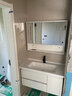 荣洁（RONGJIE）65cm75/85/95/105厘米浴室柜陶瓷一体盆现代简约洗脸卫生间洗漱台 白95cm陶瓷一体盆+智能全镜柜 实拍图