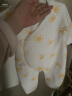 童泰秋冬季婴儿衣服新生儿0-6个月保暖宝宝连体衣哈衣 黄色丨A款 59cm 实拍图