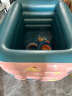梦多福婴儿游泳池家用大型儿童充气游泳池婴儿游泳桶可折叠宝宝海洋球池 藕荷粉1.4M 四层款【尊享套装】 实拍图