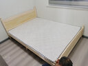 彤新雅【现货闪发】床实木床主卧双人床简约单人床出租房板式床 原木无漆+5cm椰棕床垫+床头柜*1 宽1.5M*长2M 实拍图