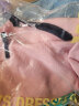ochirly欧时力商场同款 打底美丽诺羊毛毛衣女秋装撞色提花 粉红180 S 晒单实拍图