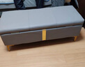 星奇堡 欧式换鞋储物凳家用门口鞋柜长条凳衣帽间轻奢试鞋沙发凳休息软包收纳床尾凳 深灰色 100*40*40 实拍图