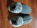 内泊【防寒必备】羊皮毛一体毛毛拖鞋男冬季乳胶家居防臭保暖女士灰41 实拍图