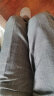 威可多男士西裤春秋款商务西服裤羊毛正装直筒裤子VBS20121420 灰色条纹 180/90B 晒单实拍图