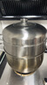钢米 304不锈钢无孔原味蒸锅家用蒸饭实心蒸笼不串味煤气灶电磁炉通用 实拍图