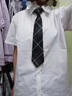 京识jk衬衫领带学院风免打结懒人日系制服衬衫装饰格子校服领结领带 【烟灰色】JK衬衫领带 （32*7cm）尺寸 实拍图