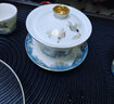 忘艺（WANGYI） 黑陶功夫茶具套装整套茶盘套装乌金石茶盘陶瓷茶杯茶壶泡茶台 枯山水乌金石茶盘+祥鹤观海 实拍图