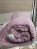 三利塔芙绒毛毯双面加厚毛巾被子秋冬季午睡毯床上沙发盖毯紫色2*2.3m 实拍图