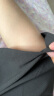 无印良品（MUJI）女式 易干弹力泡泡纱七分裤 休闲裤阔腿裤裤子 BE1S9A4S 黑色 XL （165/74A） 晒单实拍图