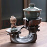 豪峰哥窑半自动茶具套装家用懒人石磨办公室功夫茶壶茶海茶杯小套 晒单实拍图