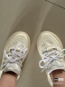 FILA 斐乐官方女鞋CARROT摩登板鞋2024春季新款萝卜鞋休闲运动鞋 古白色/初雪白-AA 36.5 晒单实拍图
