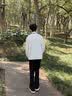 GENIOLAMODE打底衫男士秋冬季双面绒德保暖圆领长袖t恤男生内搭秋衣 白色 L 实拍图