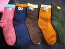 NIDUXIONG【5双儿童加厚袜子】童袜男冬季保暖棉中大童袜子男女孩毛圈袜棉 童袜加厚款 深色笑脸 5双 12岁以上 （12-16岁，脚长20-24cm） 实拍图