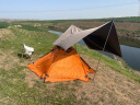 骆驼（CAMEL）户外精致露营六角蝶形黑胶防晒天幕帐篷便携野餐遮阳棚173BA6B064 实拍图