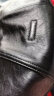百丽【刘雯同款】商场同款潮酷褶皱油蜡皮腋下包X9199DX3 黑色 F 晒单实拍图