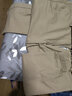 真维斯（Jeanswest）休闲裤男士秋冬季新款2025宽松直筒纯棉舒适透气时尚百搭长裤子男 浅灰+卡其 32 码(2尺4) 实拍图