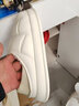 华美健步防水踩屎感按摩居家情侣棉拖鞋轻简保暖舒适秋冬季室内加绒软底棉鞋HM2380A白色40-41码 实拍图