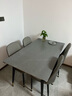 卓览（ZHUOLAN） 卓览 餐桌 岩板餐桌椅组合 意式轻奢现代简约家用饭桌子餐厅家具 餐桌【桌面多色】 1.3m /1.4m一桌六椅 实拍图