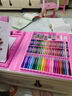 皓梵洁儿童画板绘画套装玩具女孩小孩画画工具套装水彩笔3生日礼物4-6岁 粉色画板【5大类画笔+画纸】 实拍图