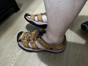 双星八特凉鞋男夏季透气2025休闲外穿沙滩鞋男士户外软底洞洞鞋男鞋 金黄-WDSM-66042 42 实拍图