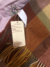 无印良品（MUJI） 羊毛编织 能护膝的大号披肩 围巾围脖冬季保暖 砖红色格纹 60×180cm 实拍图