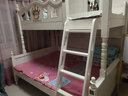 鸿度 儿童床男孩女孩美式高低床上下铺上下床双层床子母床公主床两层 高低床+2张床垫 下铺1.5*1.9上铺1.2*1.9米 实拍图