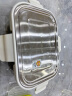 乐扣乐扣（LOCK&LOCK）不锈钢盖玻璃保鲜盒 微波炉烤箱加热耐热玻璃密封容器防漏饭盒 LBG428STS长方形 630ml 实拍图