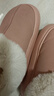 朴西棉拖鞋女士冬季包跟室内家居保暖厚底月子棉鞋女款外穿秋冬季 粉色 38 （38-39） 实拍图