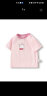 巴拉巴拉婴儿t恤宝宝打底衫女童上衣男短袖2024款夏季全棉可爱六一儿童节 粉红60035 100cm 实拍图