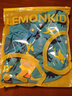 Lemonkid遮阳帽儿童防晒帽户外儿童太阳帽男女童夏季防紫外线沙滩帽渔夫帽 水湖蓝恐龙【印花】 帽围56cm【建议6-10岁】 实拍图