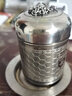 HUYO316不锈钢茶漏茶滤器泡茶球煮茶配件茶仓茶叶分离过滤网泡茶神器 抗菌316茶漏【中号】+茶托 实拍图